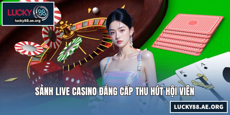 Sảnh live Casino đẳng cấp thu hút hội viên